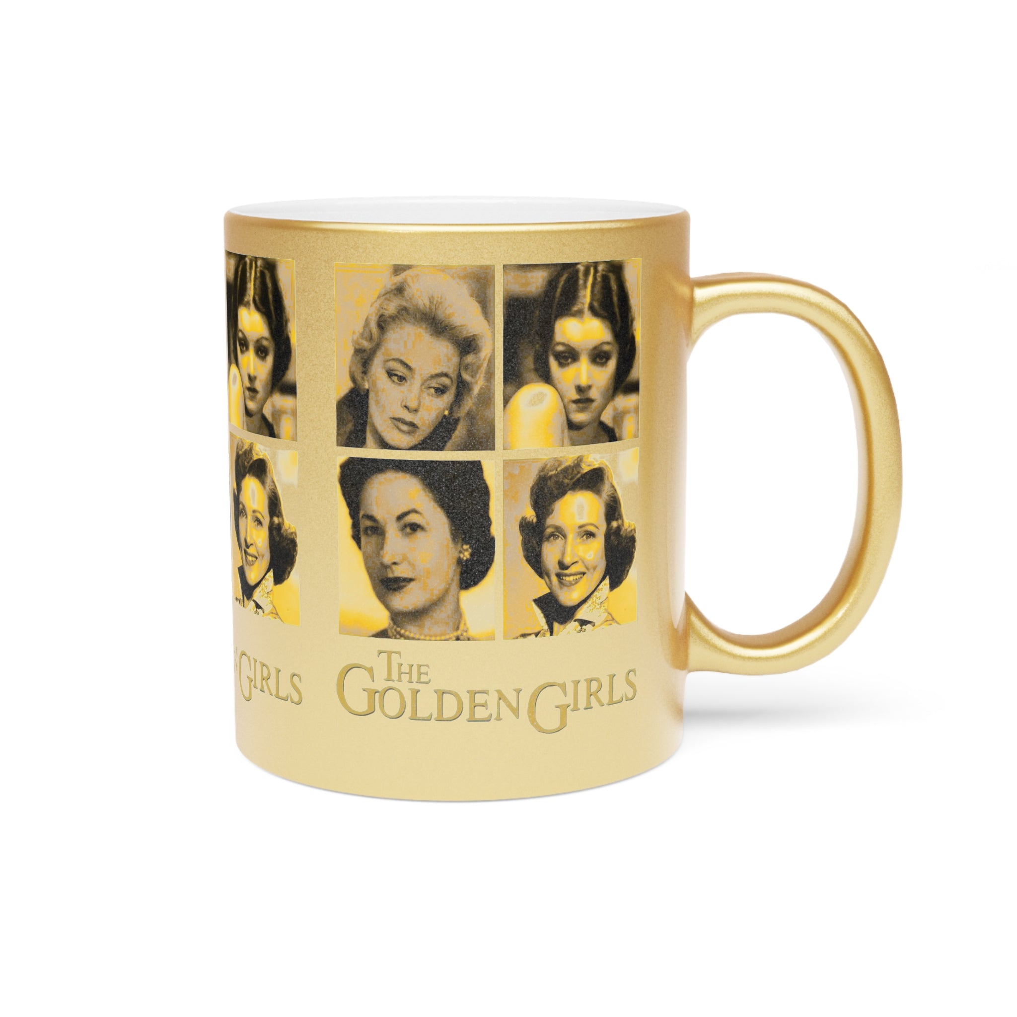 The Golden Girls 80's TV Show- Younger Years Metallic Mug (Silver\Gold) - Creations by Chris and Carlos